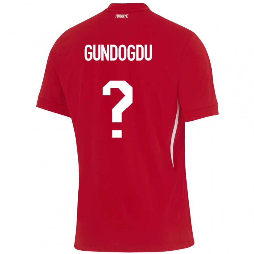 Kandiny Heren Turkije Kevser Gündoğdu #0 Rood Uitshirt Uittenue 24-26 T-Shirt België