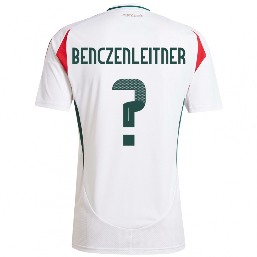 Kandiny Uomo Maglia Ungheria Barna Benczenleitner #0 Bianco Kit Gara Away 24-26 Maglietta