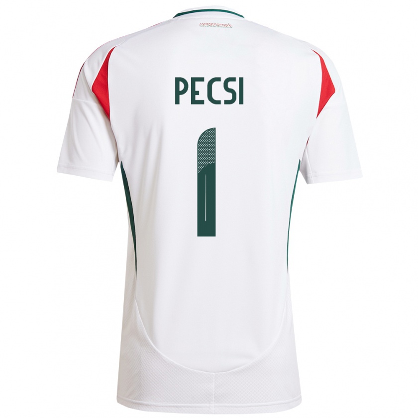 Kandiny Uomo Maglia Ungheria Ármin Pécsi #1 Bianco Kit Gara Away 24-26 Maglietta