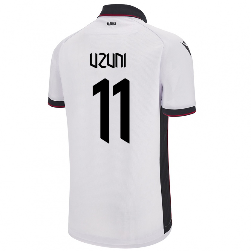 Kandiny Uomo Maglia Albania Myrto Uzuni #11 Bianco Kit Gara Away 24-26 Maglietta