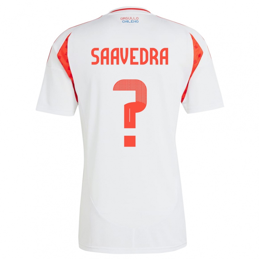 Kandiny Herren Chile Danilo Saavedra #0 Weiß Auswärtstrikot Trikot 24-26 T-Shirt Österreich