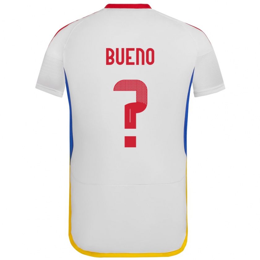 Kandiny Hombre Camiseta Venezuela Jesús Bueno #0 Blanco 2ª Equipación 24-26 La Camisa