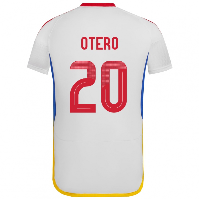 Kandiny Uomo Maglia Venezuela Rómulo Otero #20 Bianco Kit Gara Away 24-26 Maglietta