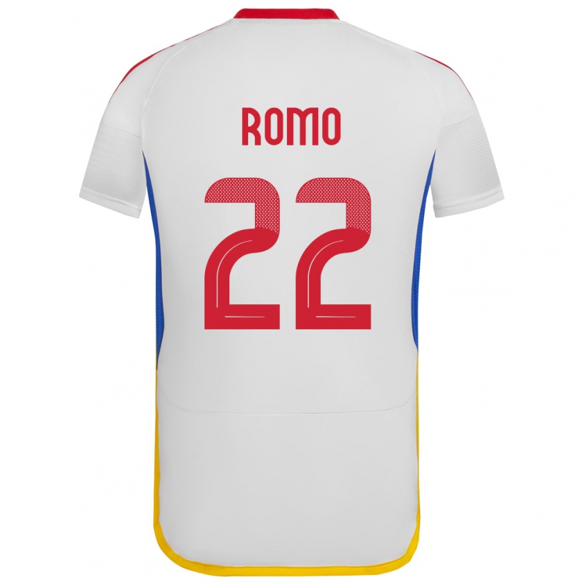 Kandiny Heren Venezuela Rafael Romo #22 Wit Uitshirt Uittenue 24-26 T-Shirt België