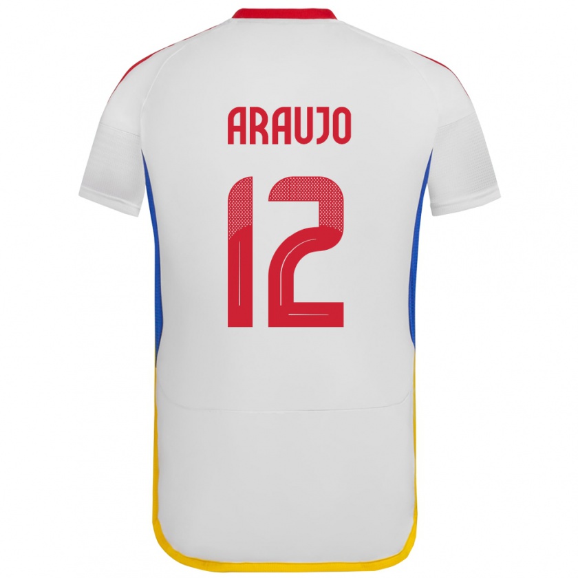 Kandiny Hombre Camiseta Venezuela Sabrina Araujo #12 Blanco 2ª Equipación 24-26 La Camisa México