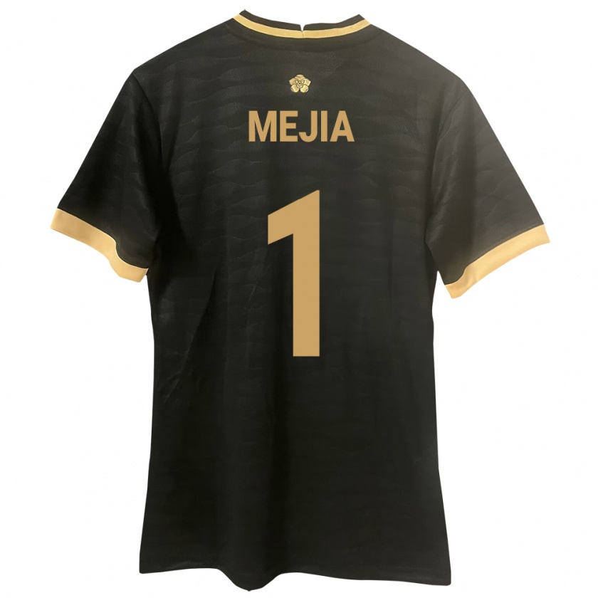 Kandiny Uomo Maglia Panamá Luis Mejía #1 Nero Kit Gara Away 24-26 Maglietta