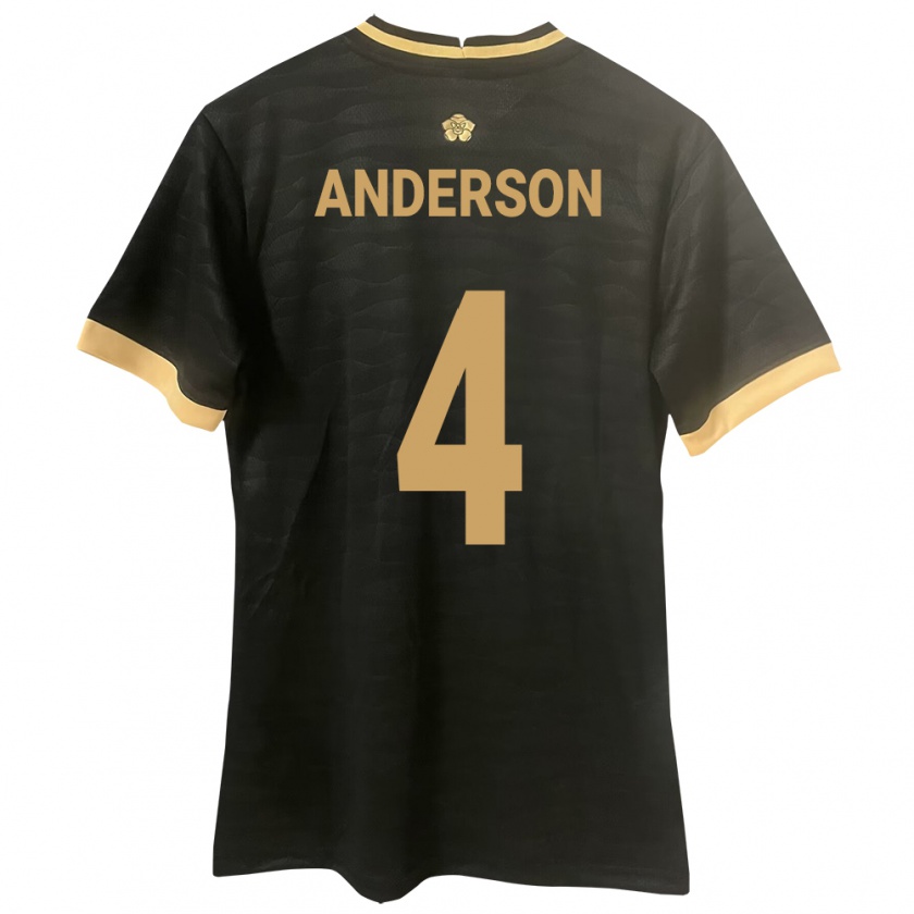 Kandiny Heren Panama Eduardo Anderson #4 Zwart Uitshirt Uittenue 24-26 T-Shirt België