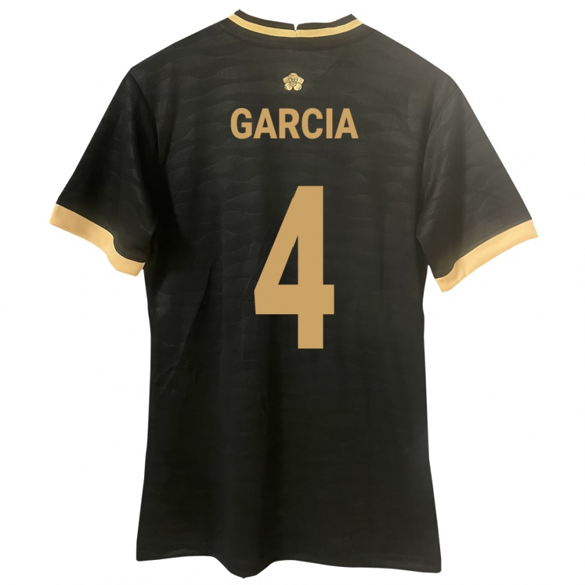 Kandiny Herren Panama Giancarlos García #4 Schwarz Auswärtstrikot Trikot 24-26 T-Shirt Österreich