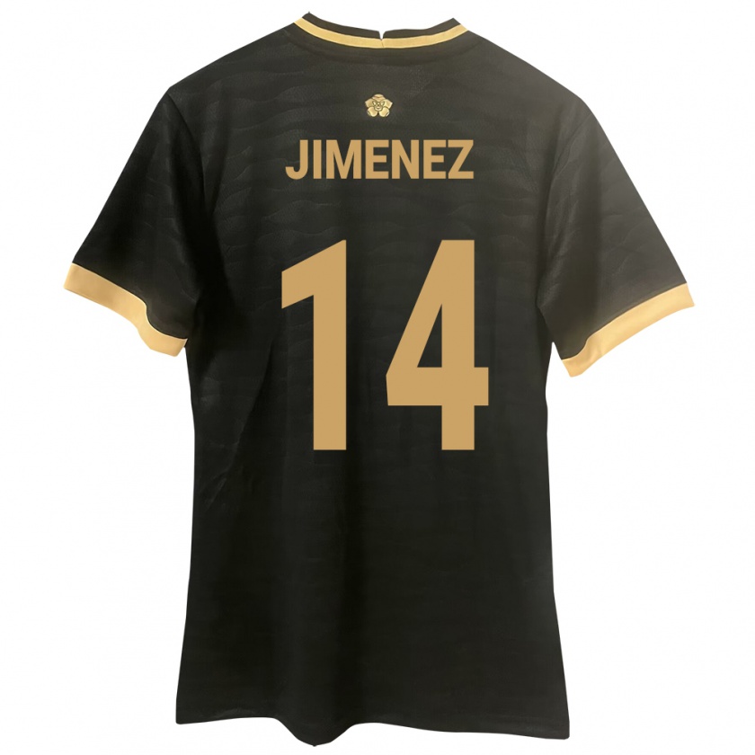 Kandiny Herren Panama Juan Jiménez #14 Schwarz Auswärtstrikot Trikot 24-26 T-Shirt Österreich