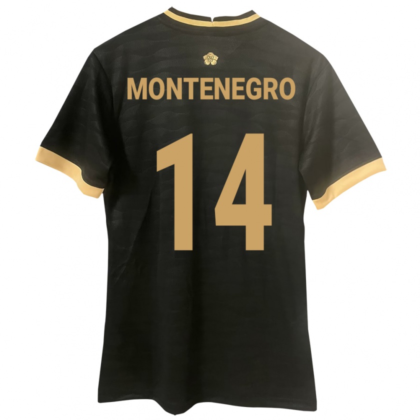 Kandiny Herren Panama Carmen Montenegro #14 Schwarz Auswärtstrikot Trikot 24-26 T-Shirt Österreich