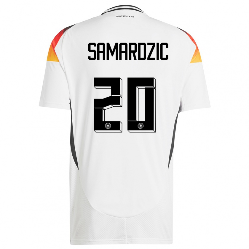 Kandiny Damen Deutschland Lazar Samardzic #20 Weiß Heimtrikot Trikot 24-26 T-Shirt Österreich