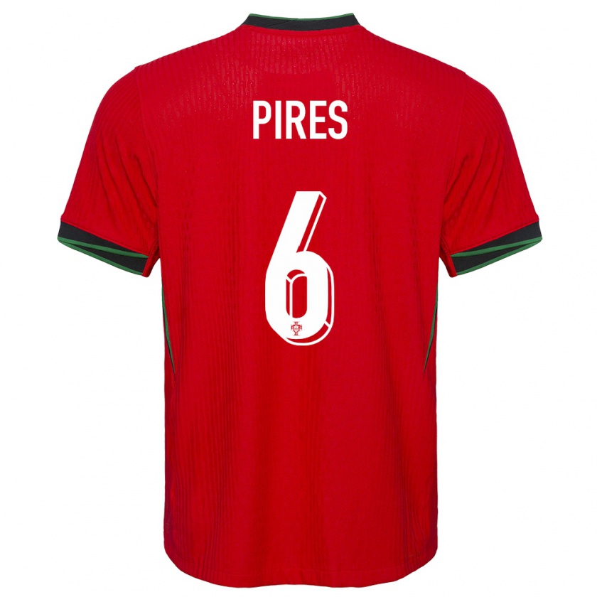 Kandiny Dames Portugal Suzane Pires #6 Rood Thuisshirt Thuistenue 24-26 T-Shirt België