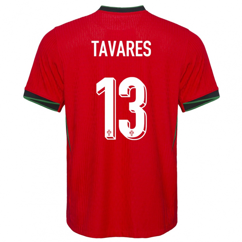 Kandiny Damen Portugal Nuno Tavares #13 Rot Heimtrikot Trikot 24-26 T-Shirt Österreich