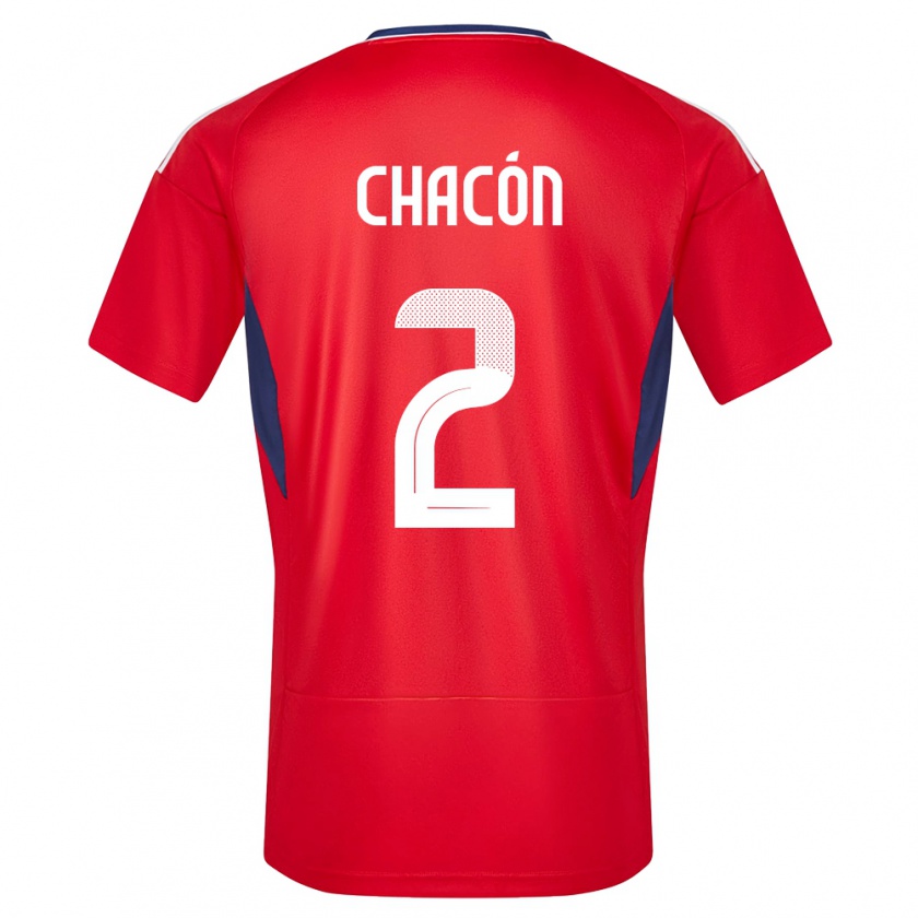 Kandiny Damen Costa Rica Daniel Chacon #2 Rot Heimtrikot Trikot 24-26 T-Shirt Österreich