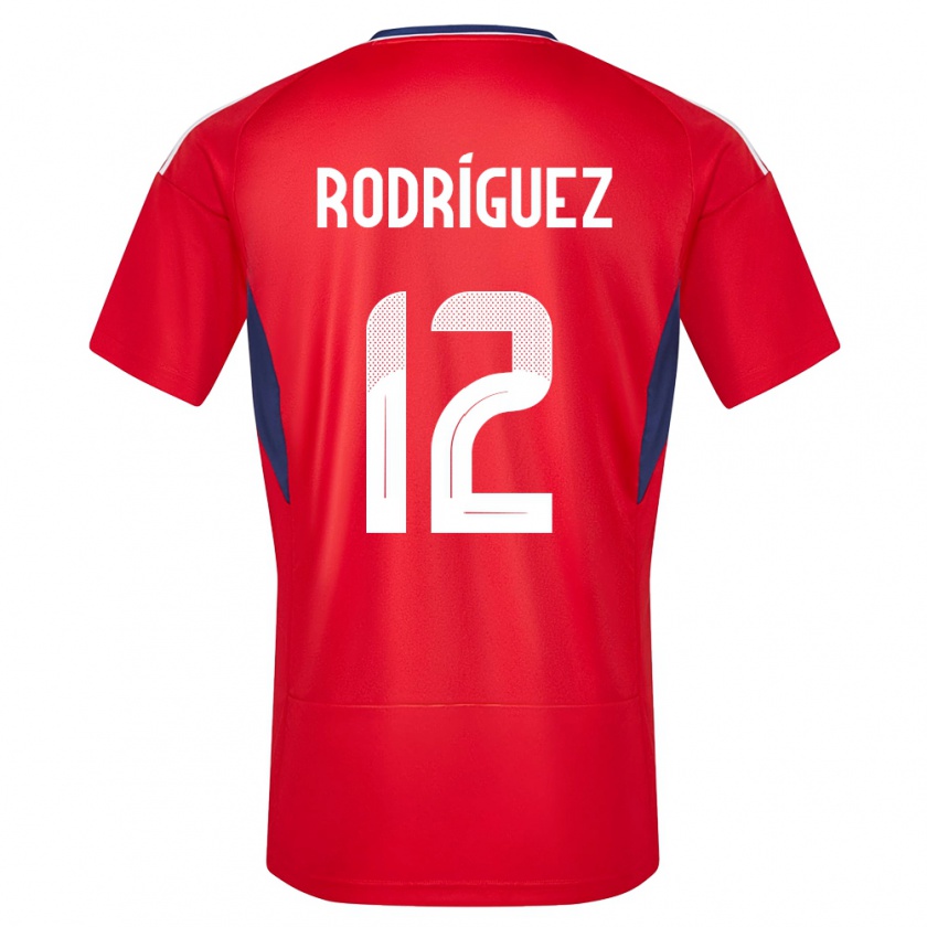 Kandiny Donna Maglia Costa Rica Lixy Rodriguez #12 Rosso Kit Gara Home 24-26 Maglietta