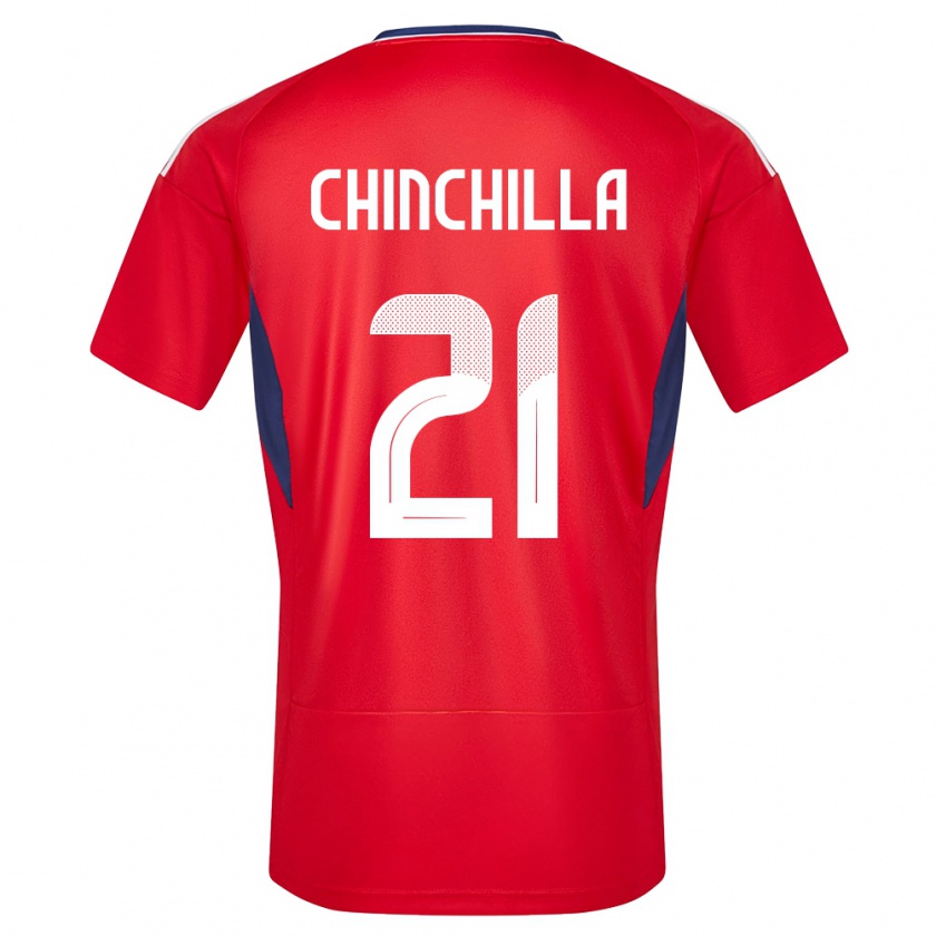 Kandiny Damen Costa Rica Viviana Chinchilla #21 Rot Heimtrikot Trikot 24-26 T-Shirt Österreich