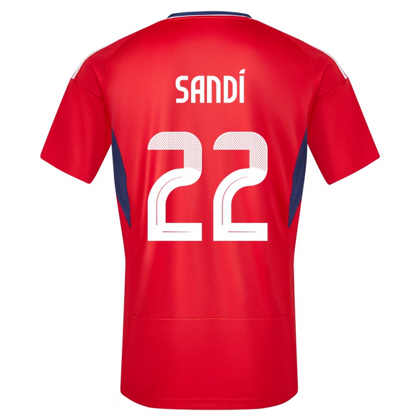 Kandiny Dames Costa Rica Cristel Sandi #22 Rood Thuisshirt Thuistenue 24-26 T-Shirt België