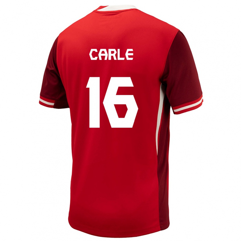 Kandiny Mujer Camiseta Canadá Gabrielle Carle #16 Rojo 1ª Equipación 24-26 La Camisa