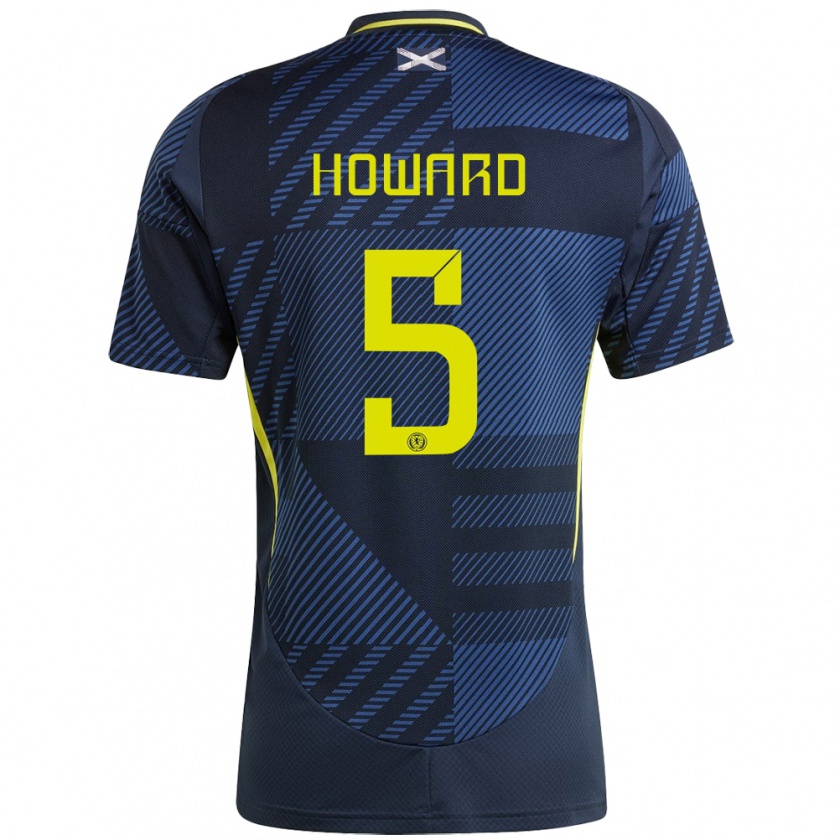 Kandiny Dames Schotland Sophie Howard #5 Donkerblauw Thuisshirt Thuistenue 24-26 T-Shirt België