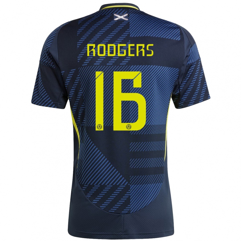 Kandiny Donna Maglia Scotland Amy Rodgers #16 Blu Scuro Kit Gara Home 24-26 Maglietta