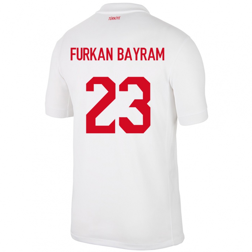 Kandiny Dames Turkije Mert Furkan Bayram #23 Wit Thuisshirt Thuistenue 24-26 T-Shirt België