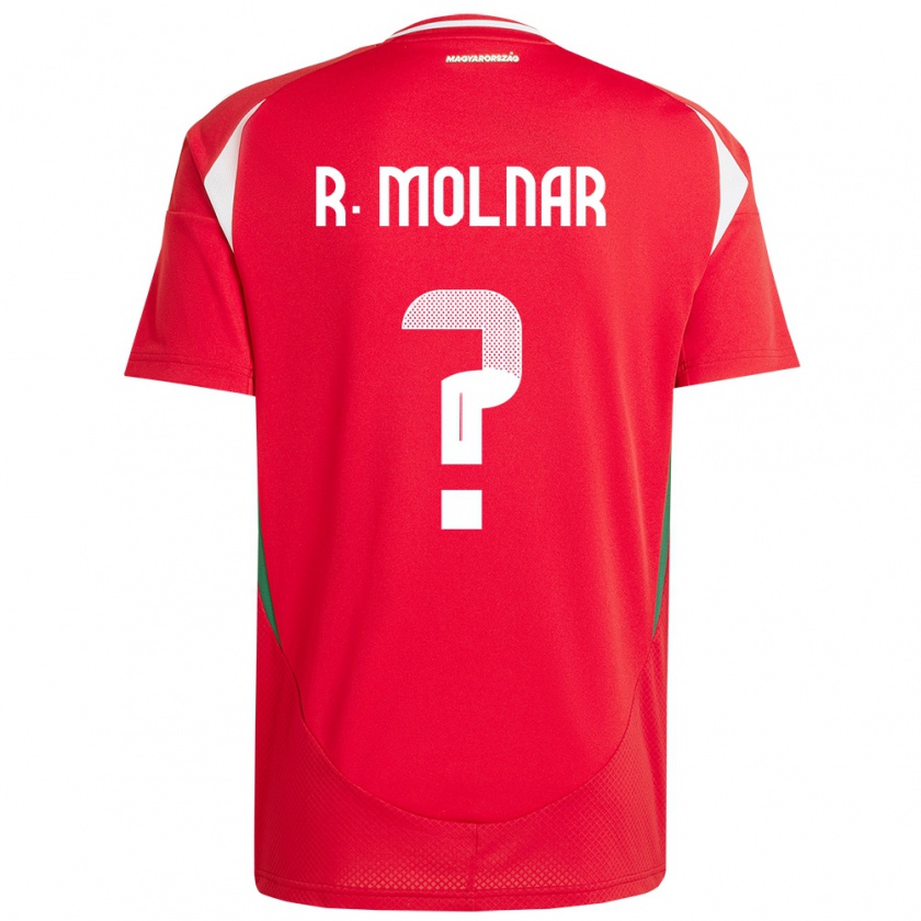 Kandiny Mujer Camiseta Hungría Rajmund Molnár #0 Rojo 1ª Equipación 24-26 La Camisa