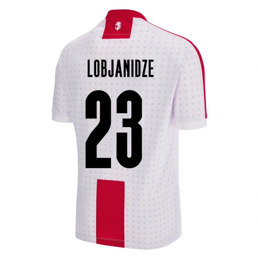 Kandiny Mujer Camiseta Georgia Saba Lobjanidze #23 Blanco 1ª Equipación 24-26 La Camisa