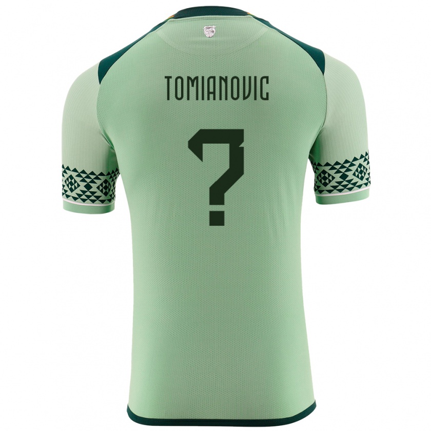 Kandiny Dames Bolivia Mirko Tomianovic #0 Licht Groen Thuisshirt Thuistenue 24-26 T-Shirt