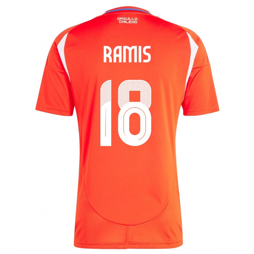 Kandiny Damen Chile Oliver Ramis #18 Rot Heimtrikot Trikot 24-26 T-Shirt Österreich