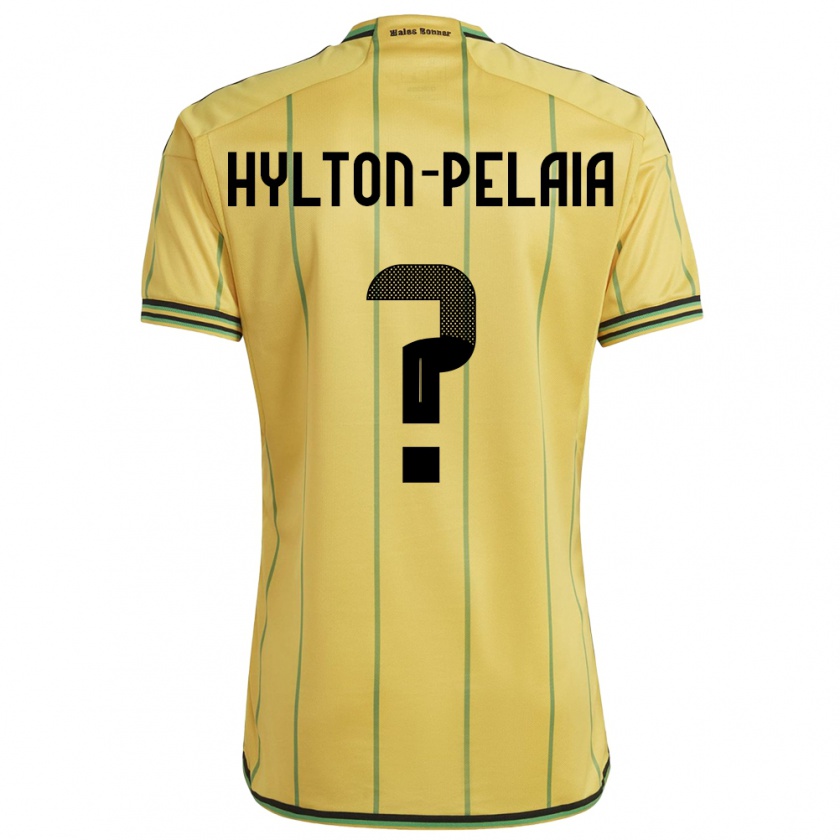 Kandiny Dames Jamaica Jayda Hylton-Pelaia #0 Geel Thuisshirt Thuistenue 24-26 T-Shirt België