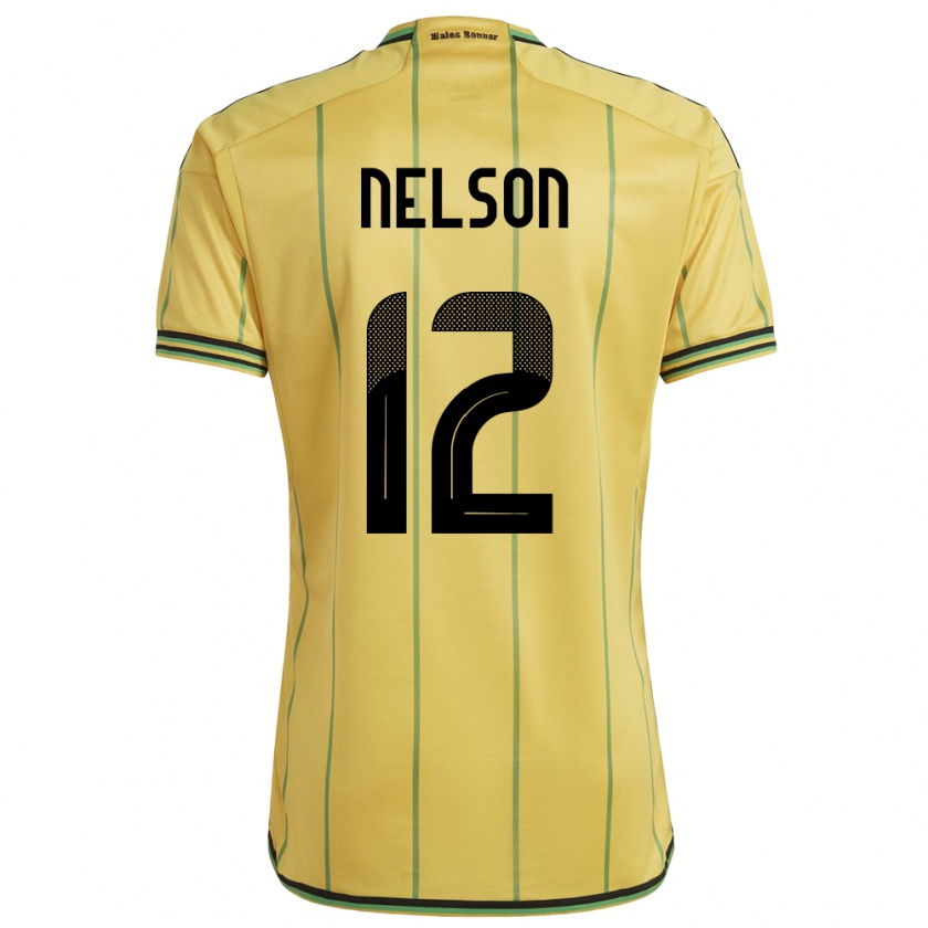 Kandiny Dames Jamaica Tyiesha Nelson #12 Geel Thuisshirt Thuistenue 24-26 T-Shirt België