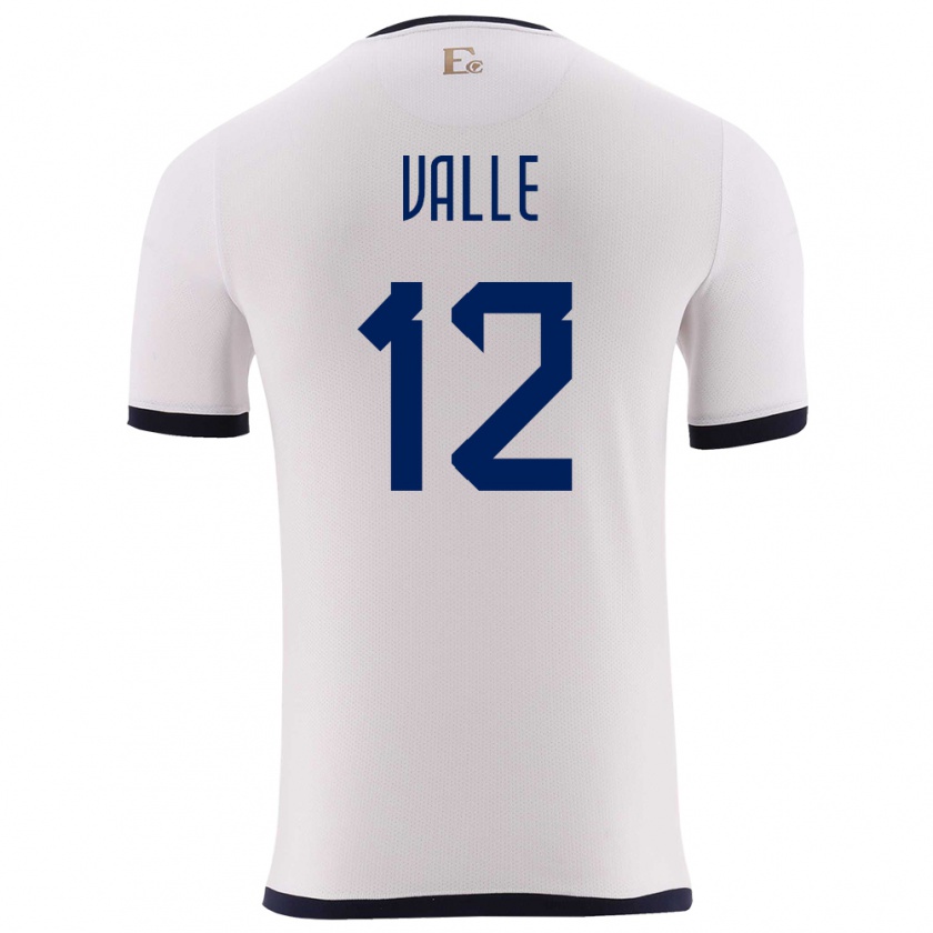 Kandiny Dames Ecuador Gonzalo Valle #12 Wit Uitshirt Uittenue 24-26 T-Shirt België