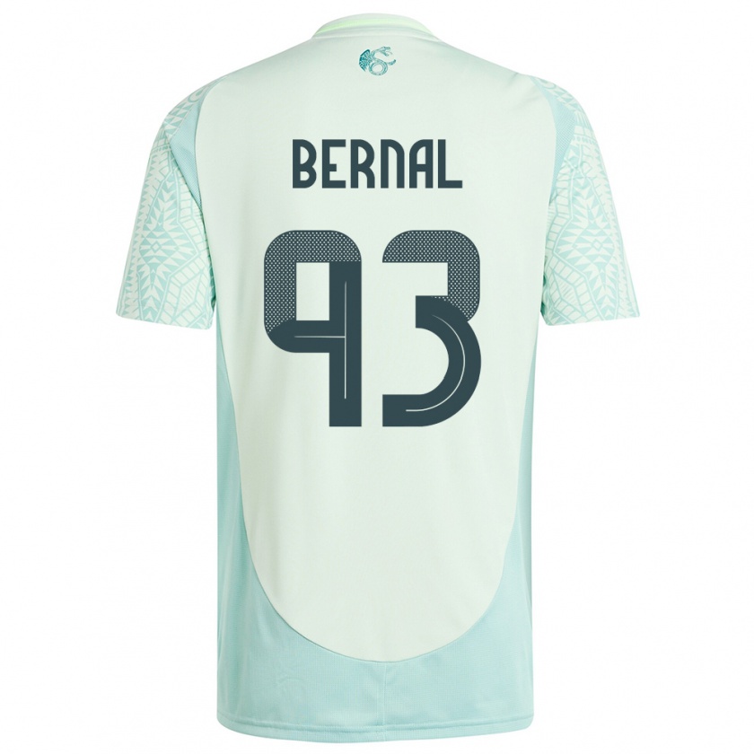 Kandiny Donna Maglia Messico Rebeca Bernal #93 Lino Verde Kit Gara Away 24-26 Maglietta