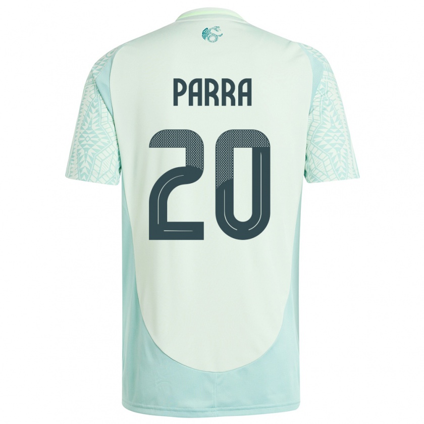 Kandiny Donna Maglia Messico Rodrigo Parra #20 Lino Verde Kit Gara Away 24-26 Maglietta