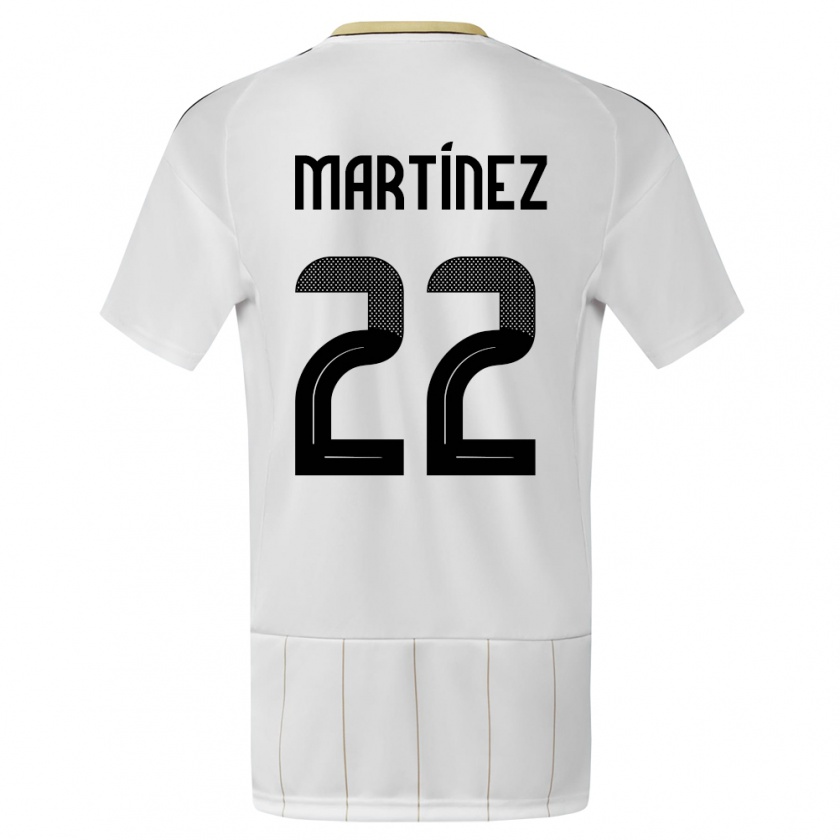 Kandiny Damen Costa Rica Carlos Martinez #22 Weiß Auswärtstrikot Trikot 24-26 T-Shirt Österreich