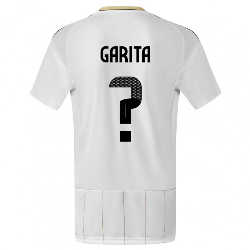 Kandiny Dames Costa Rica Emmanuel Garita #0 Wit Uitshirt Uittenue 24-26 T-Shirt