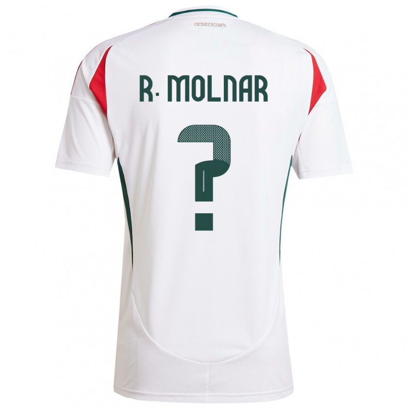 Kandiny Mujer Camiseta Hungría Rajmund Molnár #0 Blanco 2ª Equipación 24-26 La Camisa