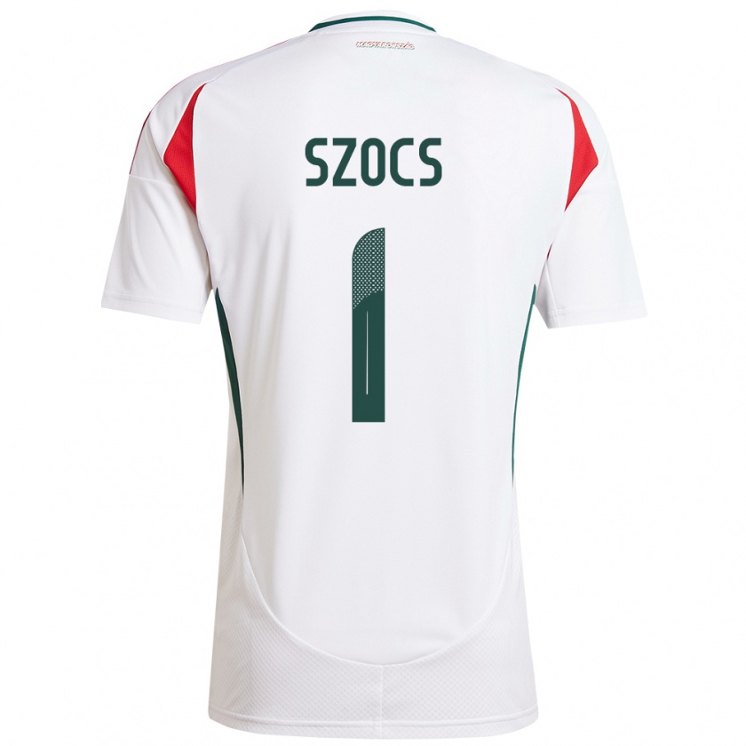 Kandiny Mujer Camiseta Hungría Réka Szőcs #1 Blanco 2ª Equipación 24-26 La Camisa México