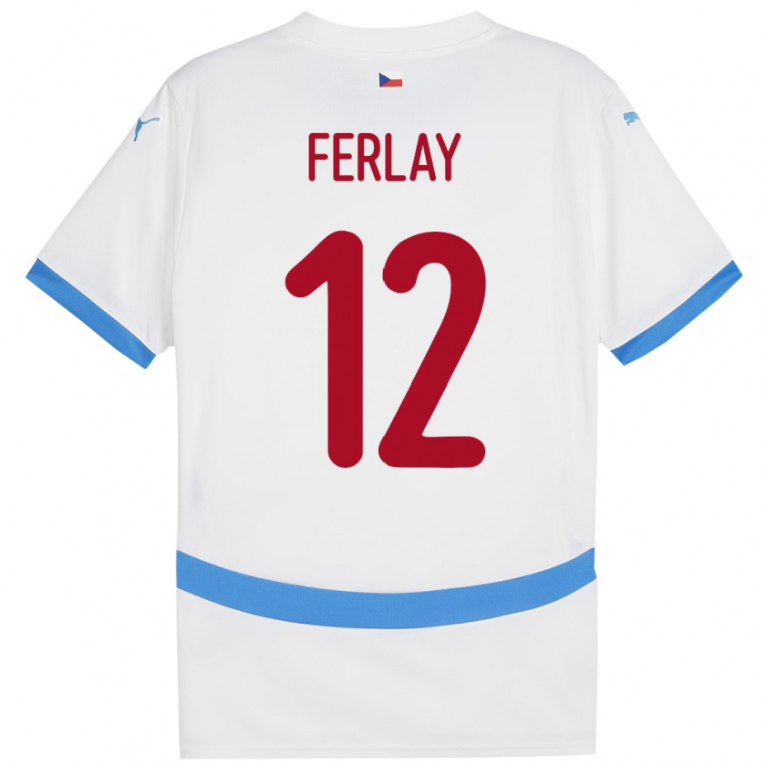 KandinyレディースチェコRuben Ferlay#12白アウェイシャツ24-26ジャージーユニフォーム