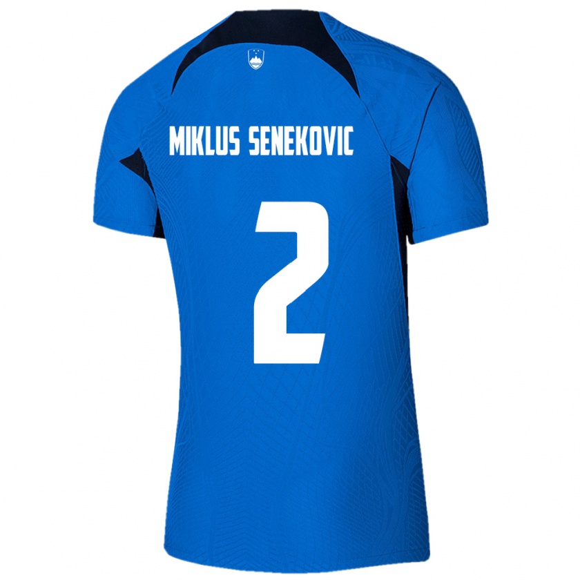 Kandiny Donna Maglia Slovenia Gal Miklus Senekovic #2 Blu Kit Gara Away 24-26 Maglietta