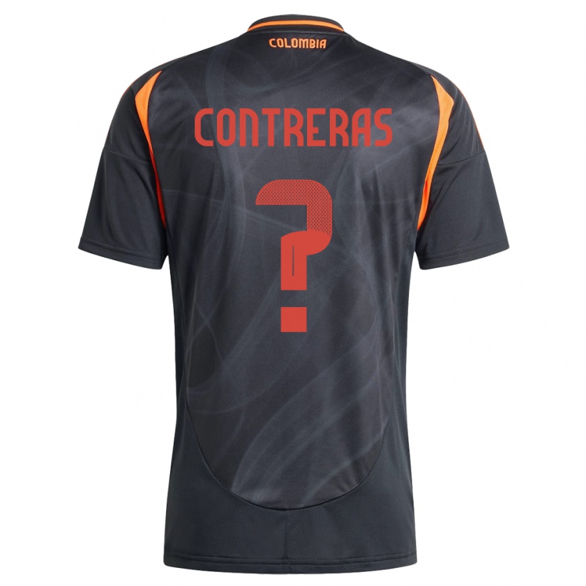 Kandiny Donna Maglia Colombia David Contreras #0 Nero Kit Gara Away 24-26 Maglietta