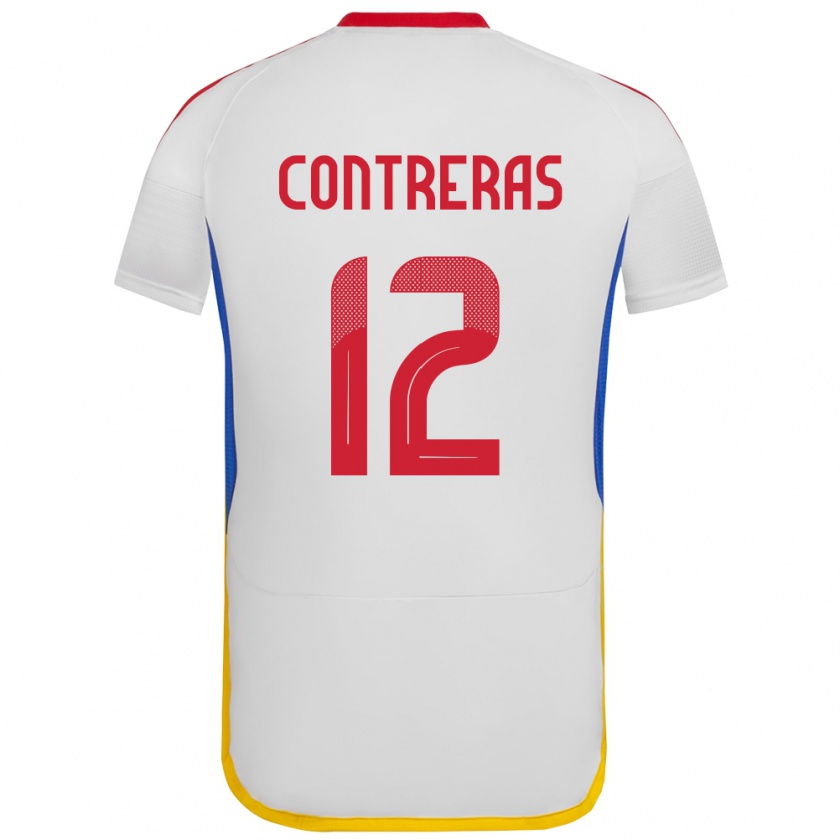 Kandiny Dames Venezuela José Contreras #12 Wit Uitshirt Uittenue 24-26 T-Shirt