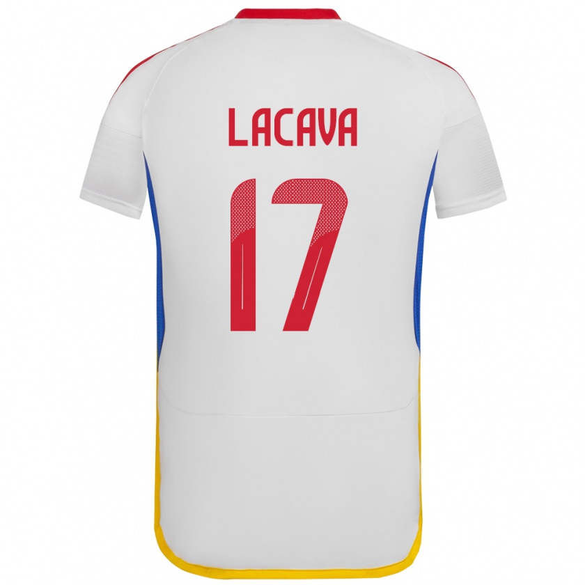 Kandiny Donna Maglia Venezuela Matías Lacava #17 Bianco Kit Gara Away 24-26 Maglietta