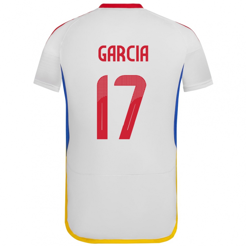 Kandiny Mujer Camiseta Venezuela Gabriela García #17 Blanco 2ª Equipación 24-26 La Camisa