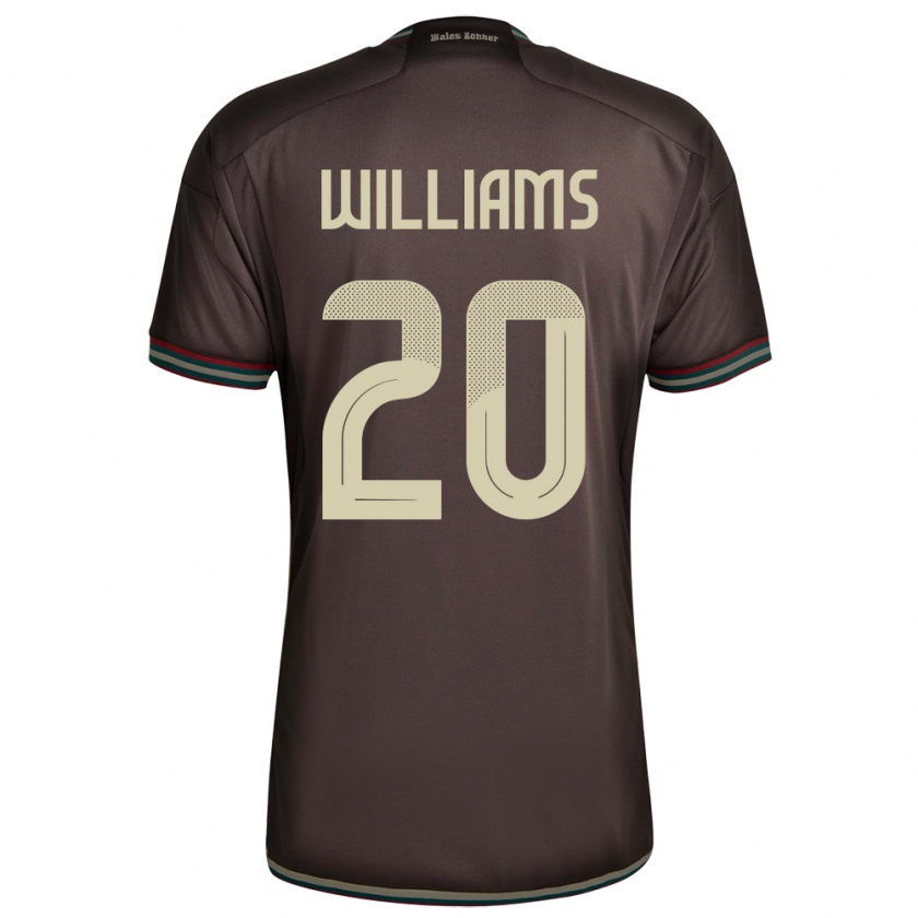 Kandiny Dames Jamaica Victoria Williams #20 Nachtbruin Uitshirt Uittenue 24-26 T-Shirt