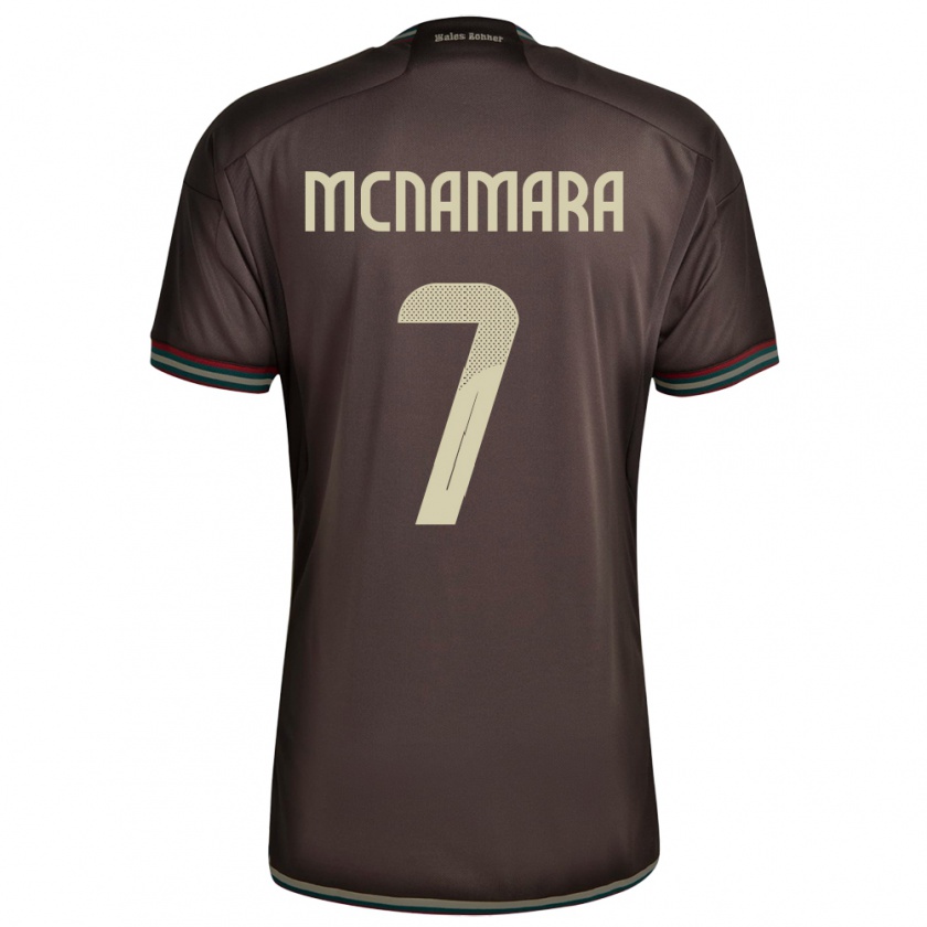 Kandiny Donna Maglia Giamaica Peyton Mcnamara #7 Marrone Notte Kit Gara Away 24-26 Maglietta