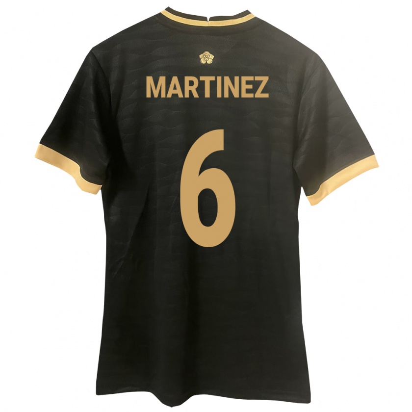 Kandiny Damen Panama Christian Martínez #6 Schwarz Auswärtstrikot Trikot 24-26 T-Shirt Österreich