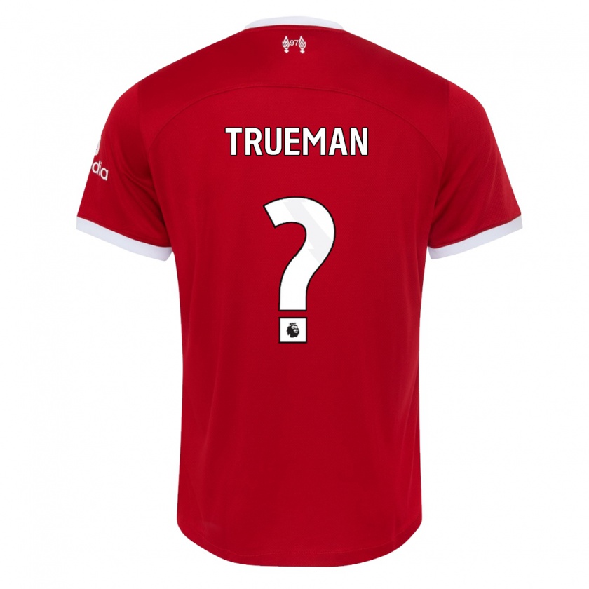 Kandiny Kinderen Reece Trueman #0 Rood Thuisshirt Thuistenue 2023/24 T-Shirt België