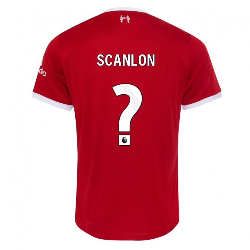 Kandiny Kinderen Calum Scanlon #0 Rood Thuisshirt Thuistenue 2023/24 T-Shirt België