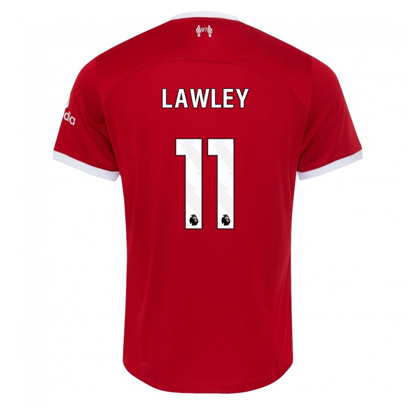 Kandiny Kinderen Melissa Lawley #11 Rood Thuisshirt Thuistenue 2023/24 T-Shirt België